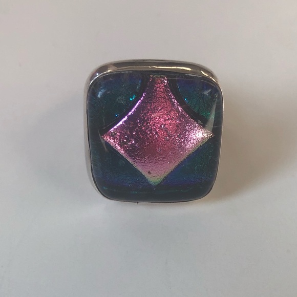 Dichroic Silver Ring - Picture 6 of 14